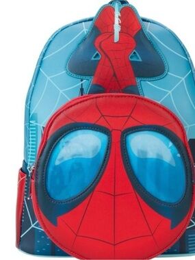 Loungefly Spiderman Kids Backpack in Red and Blue